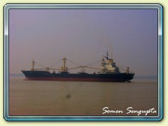 A ship sailing at Falta, Bengal