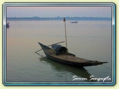 A boat on Ichamati, Taki, Bengal