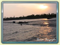 Sunset by Matla River, Sunderbans, Bengal
