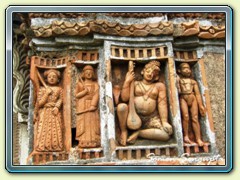Wall of Surul temple, Birbhum
