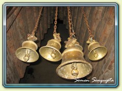 Bells at garva griha, Bahulara, Bankura