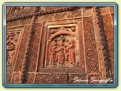 Wall of Madan Mohan temple, Bishnupur, Bankura